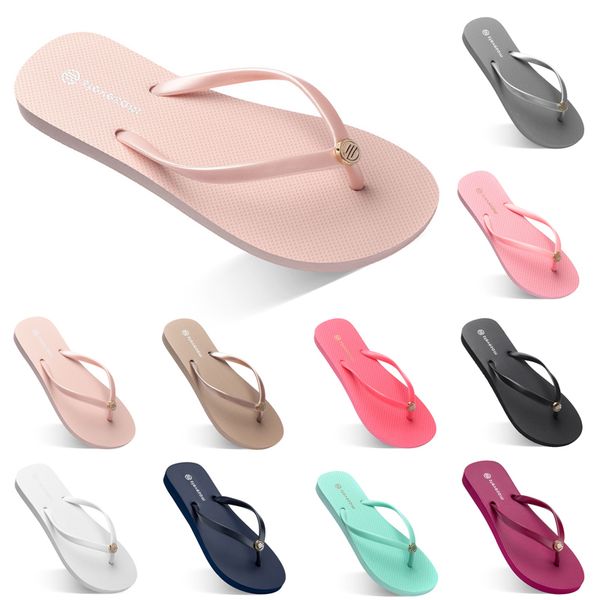 

fashion excellent flip flops slippers men women shoes triple white black green yellow orange pink summer beach slide sport sneaker