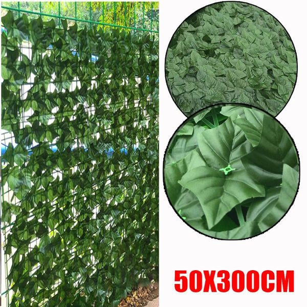 

fencing, trellis & gates 300cm artificial hedge ivy leaf garden fence roll privacy screen wall cover decor landscaping good flexibility anti