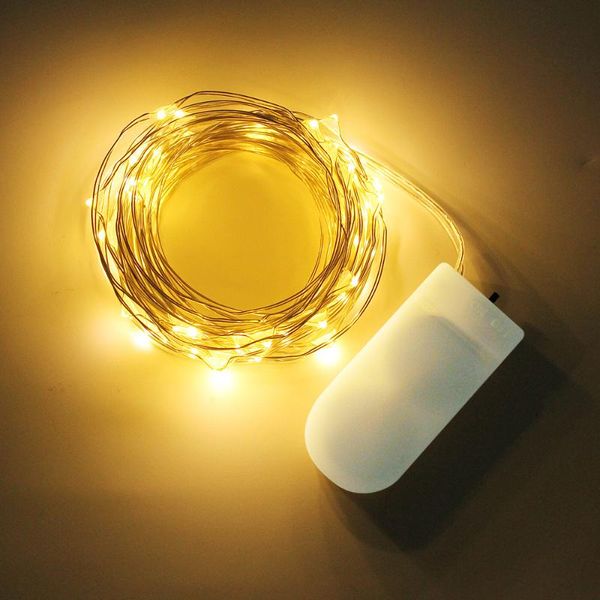 

strings year 1m 2m 3m 5m led silver wire string lights fairy garland for christmas home wedding outdoor holiday decoration