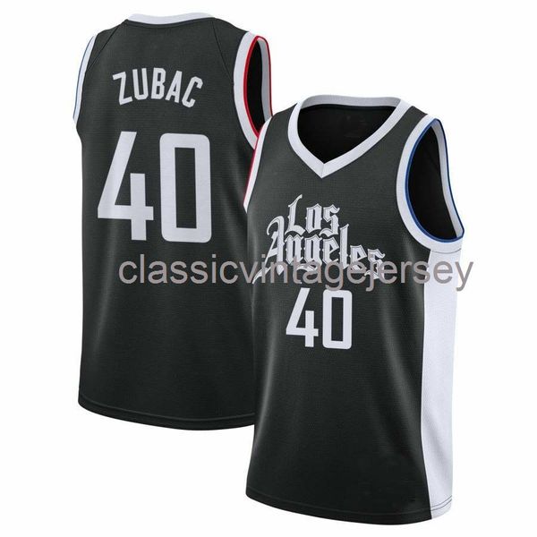 

custom ivica zubac #40 jersey stitched mens women youth xs-6xl ncaa, Black