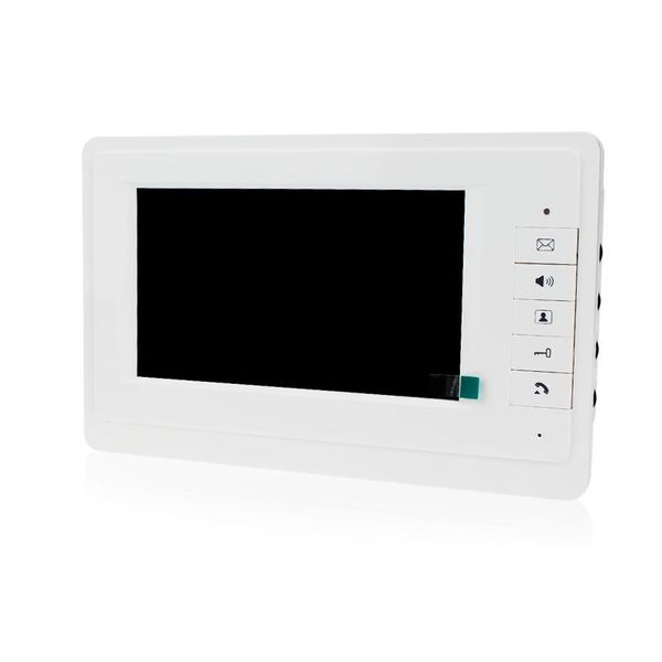 

video door phones 7" tft lcd color screen bell intercom system indoor monitor unit with 25 ringtone for home apartment safe v70f