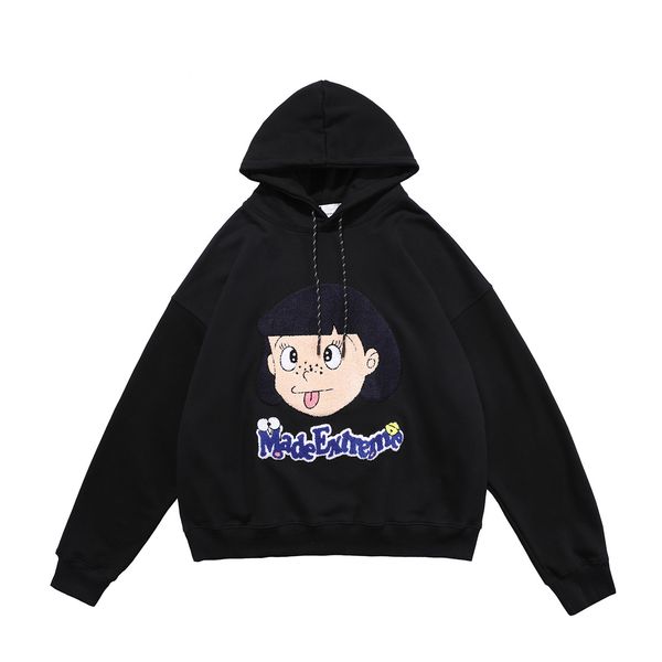 

men's hoodies & sweatshirts casal de algodÃ£o com capuz japonÃªs para homens, moletom senho animado garotas, avatar, hip hop, primavera e, Black