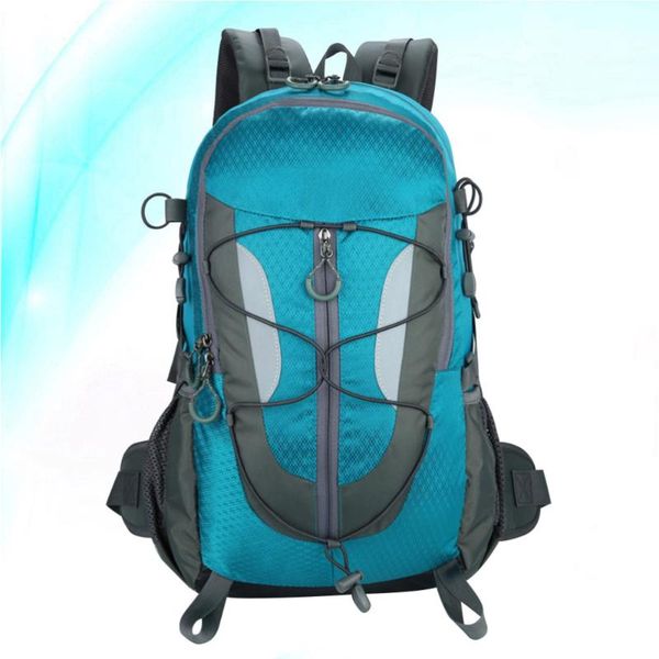 

practical waterproof backpack large capacity outdoor storage bag lightweight travel packsack for climbing riding hiking(blu bags