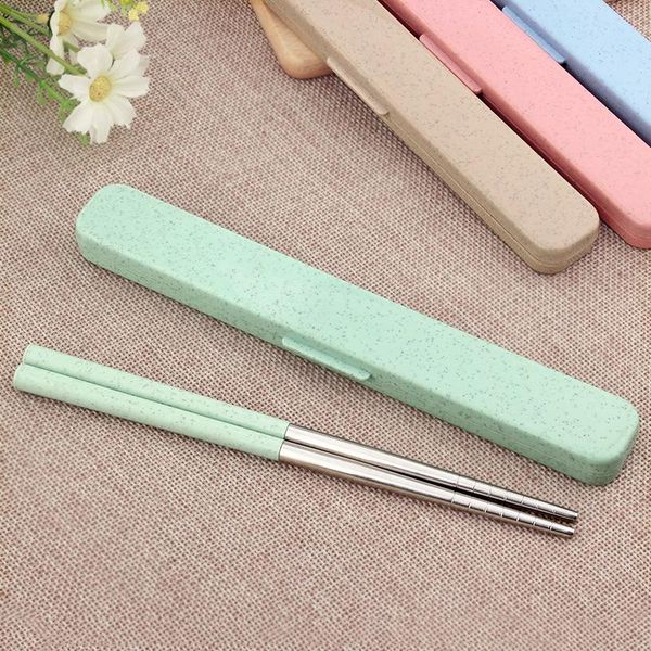 

chopsticks portable tableware korean kitchen supplies cute set kids