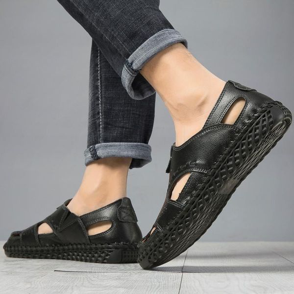 

sandals beach sandalsslippers sport outdoor summer fashion platform sandal man male sports casual slipper shoes mens slippers sandalias, Black