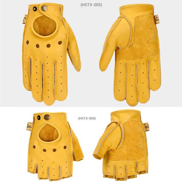 

new genuine sheepskin leather motorcycle gloves men vintage motorbike full finger gloves retro biker touchscreen moto glovesg, Blue;gray