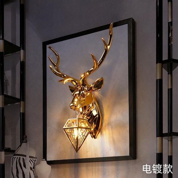 

wall lamps nordic antlers led lamp luminaire light fixtures bathroom bedroom sconces voio896