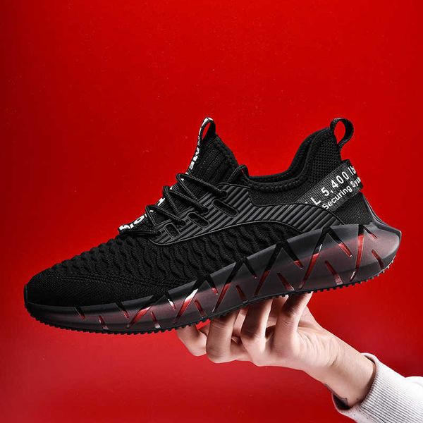 

running shoes new sports men's light and breathable mesh running flying woven casual shoes, fashion youth shoes traniers sneakers