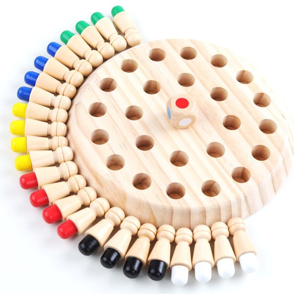 Blocchi per bambini Puzzle giocattolo Memoria a colori Partita di scacchi Gioco Intellettuale Giochi da tavolo per feste per bambini Giocattoli educativi per l'apprendimento W4