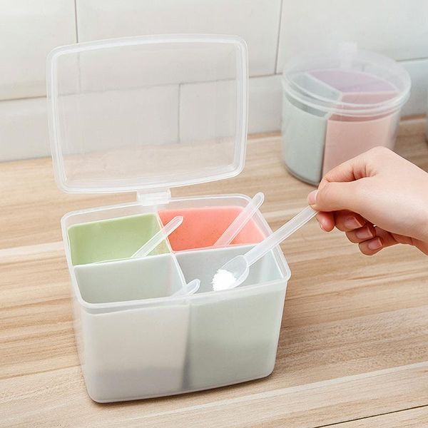 

storage bottles & jars seasoning box containers plastic container kitchen household separate preservation