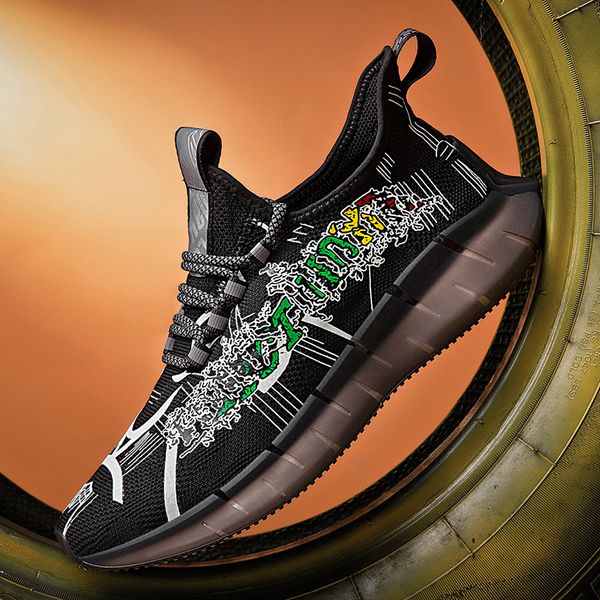 

men fashion casual sports shoes breathable lightweight running shoes one pedal luminous shoes fashion comfortable men lazy