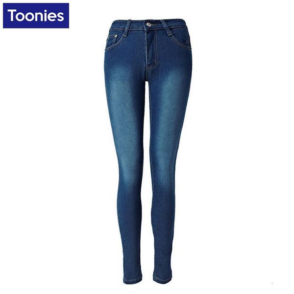 

women's shorts toonies solid blue pencil pants skinny jeans women stretch denim full length trousers fashion plus size 2021 jean o, White;black