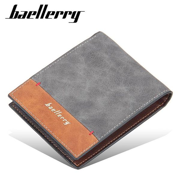 

fashion short men's wallet korean mini slim male purse card holder vintage men wallets pu leather man money bags high quality, Red;black