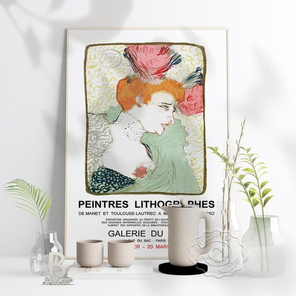 

paintings henri de toulouse-lautrec woman - offset print, peintres lithographes poster, lautrec vintage french art print home wall decor
