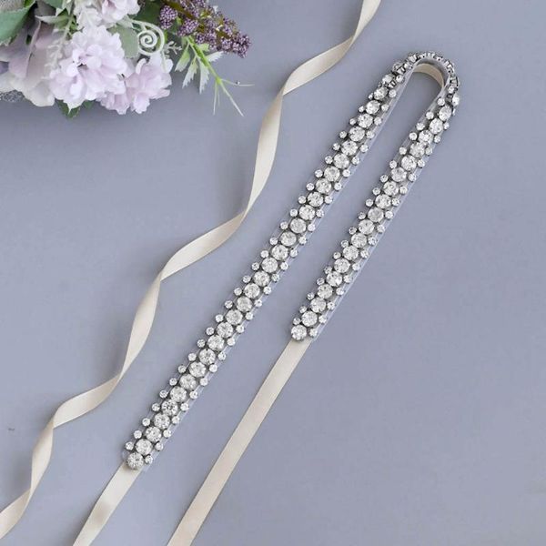 

wedding sashes trixy s42 skinny rhinestone belt for formal dress belts thin bridesmaids women ceremonial, White