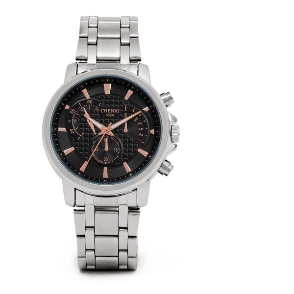 

wristwatches chenxi fashion casual watches men steel strap quartz business male watch analog men's dress, Slivery;brown
