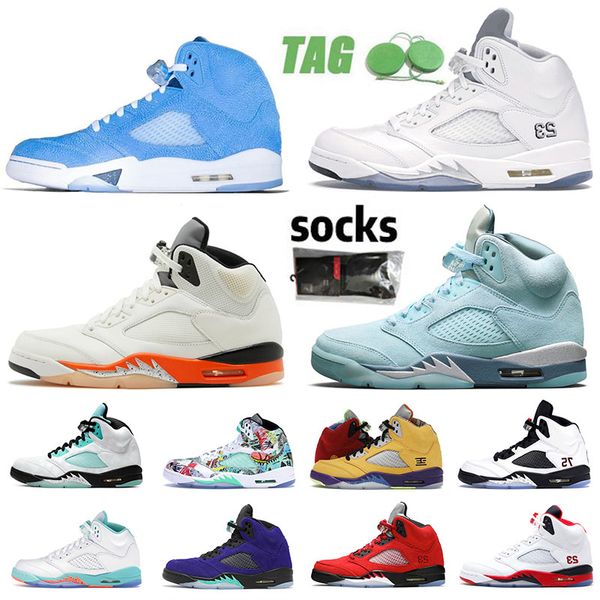 

jumpman 5 5s mens basketball shoes trainers blue bird florida gators oklahoma shattered backboard unc bluebird what the designer sneakers si