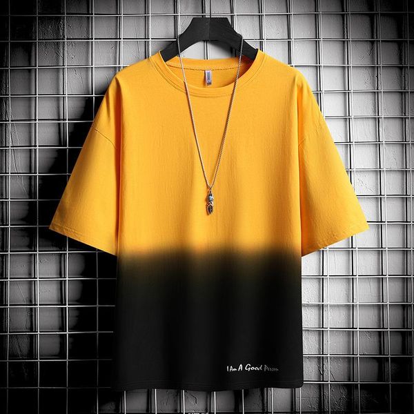 

the summer men's sport t-shirts are gradually changing colour in favour of casual, round collars and fashionable short-sleev f762, White;black