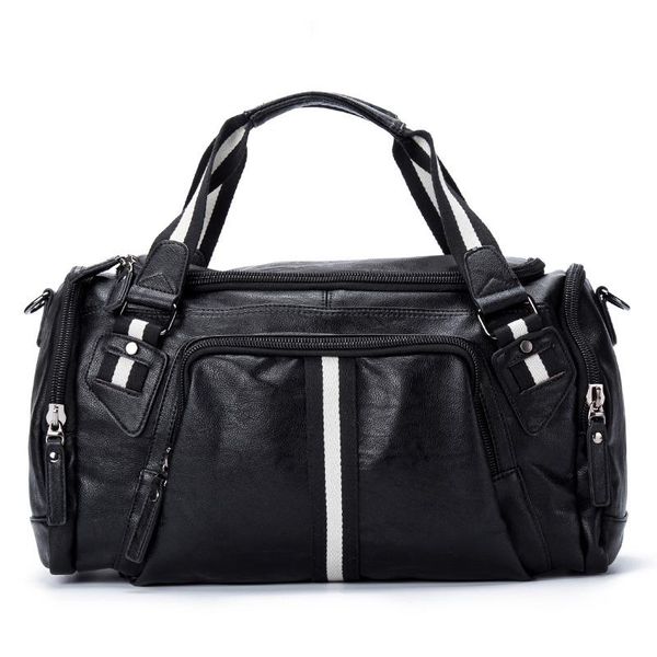 

duffel bags fitness travel bag handbag for women men large capacity stripe shoulder training gym bolso sac de sport sporttas sack b235
