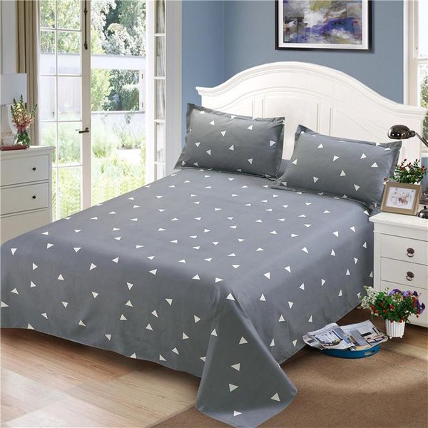 

sheets & sets 1 piece geometric print flat sheet 100% polyester sanding bed for children adults (no case) xf337-12