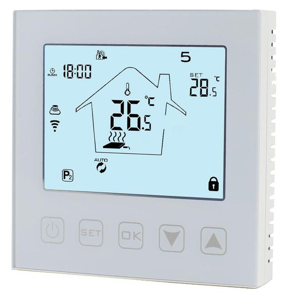 

smart home control comfortable under floor heater thermostat with 7 days weekly programmable setting
