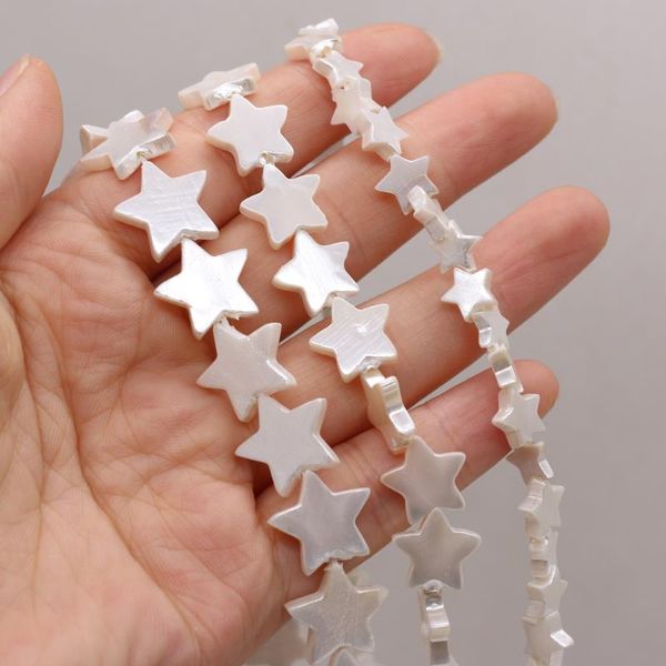 

other selling natural fashion white five-pointed star shell beads diy for making necklace bracelets 8-15 mm