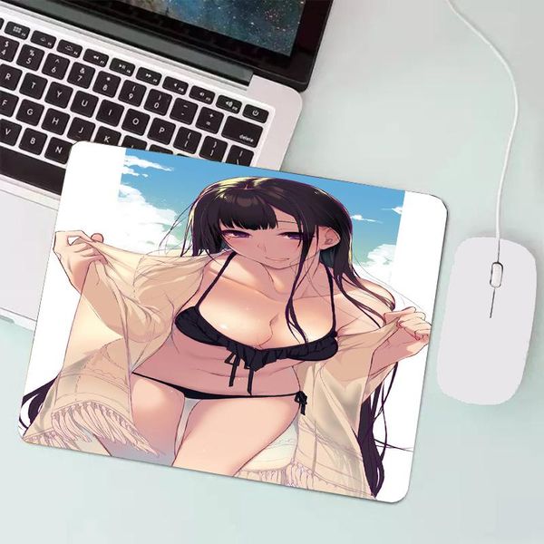 

mouse pads & wrist rests universal non-slip pad small girls anime leather gaming table mat stylish and comfortable suitable