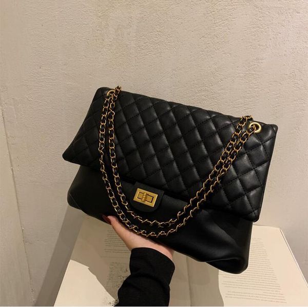 

evening bags vintage quilted pu leather women shoulder designer purses and handbags chain ladies crossbody bolsas