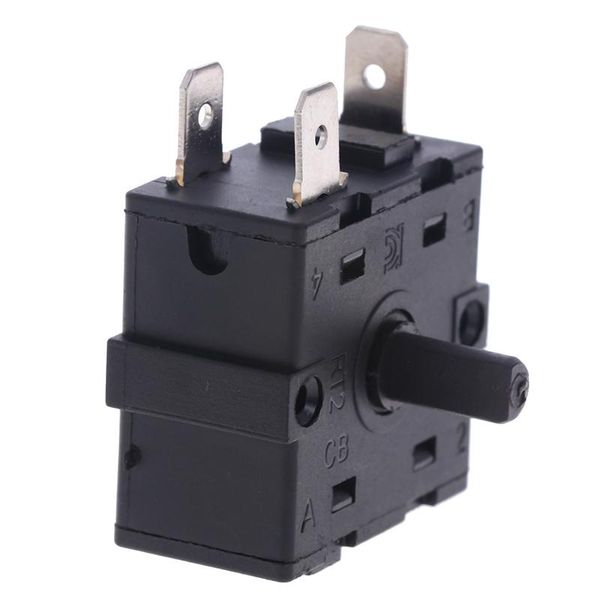 

smart home control electric room heater 3pin 5pin rotary switch selector ac 250v 16a