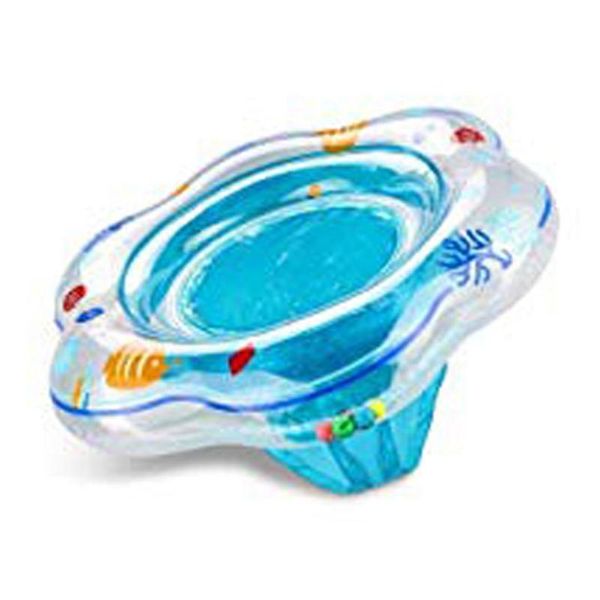 

baby toddler swimming ring double layers inflatable floating seat for kids circles blue pink pool accessories life vest & buoy