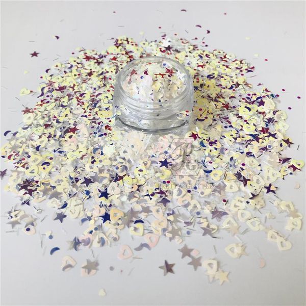 

nail glitter prettyg 1 box valentine's day shape mixe sequins for resin diy making art craft makeup decoration accessories, Silver;gold