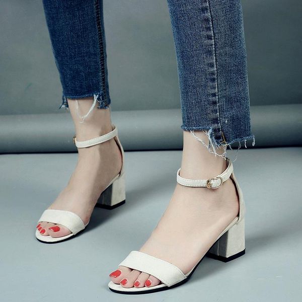 

summer women's shoes fashion ladies sandals women high heel, Black