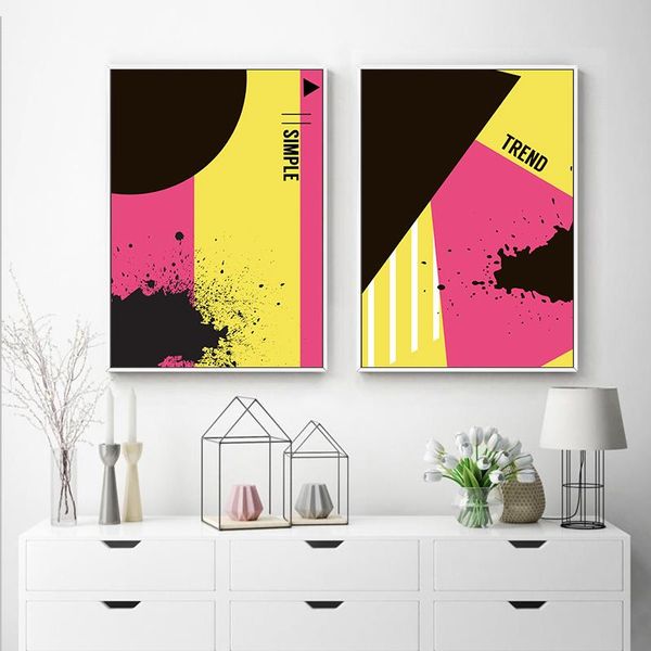 

paintings three color irregular pattern canvas painting wall art nordic posters and prints pictures for living room decoration