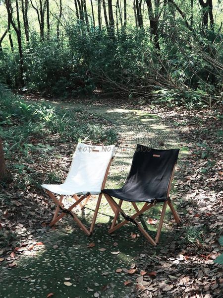 

camp furniture solid wood folding chair portable outdoor leisure camping canvas backrest stool
