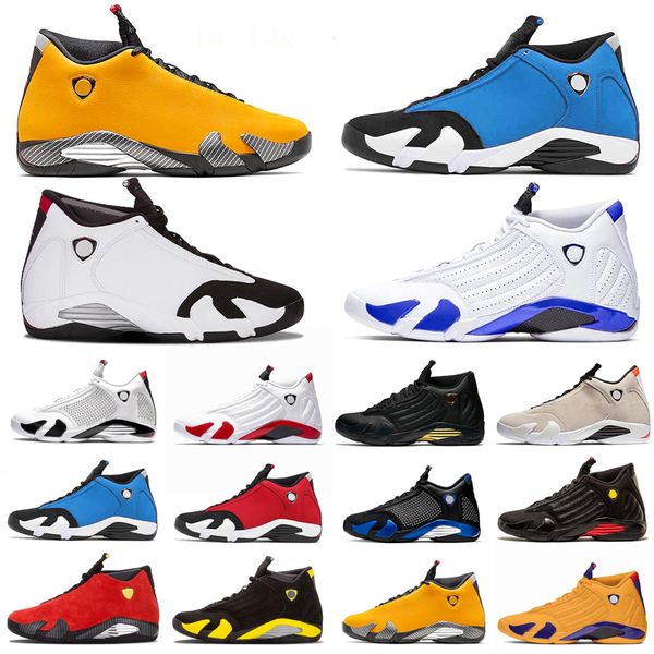 

2021 varsity royal jumpman big size basketball shoes 14 14s gym red black toe candy cane defining moments desert sand men training designer