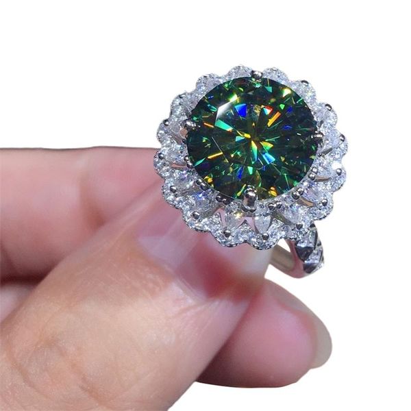 

women fashion bohemina round rings green cubic zirconia for bride engagement wedding fine jewelry accessories, Slivery;golden