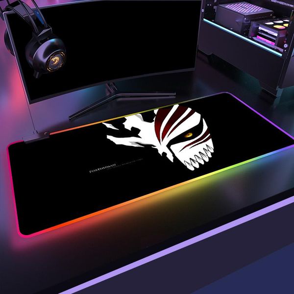 

mouse pads & wrist rests anime bleach rgb pad computer led gaming ichigo gamer large mause usb for keyboard mice pc desk ma
