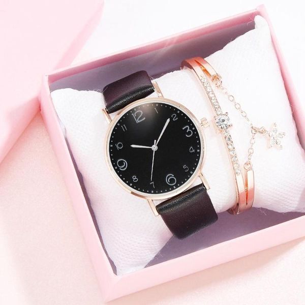 

wristwatches style fashion women's luxury leather band analog quartz wristwatch golden ladies watch women dress black clock, Slivery;brown