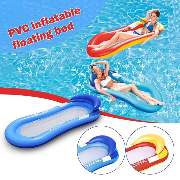 

life vest & buoy pvc inflatable pool floats swimming buoys summer water hammock beach air floating bed #4