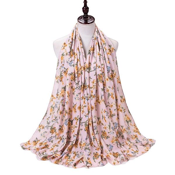 

scarves wholesale printed instant hijab chiffon custom printing 2021, Blue;gray