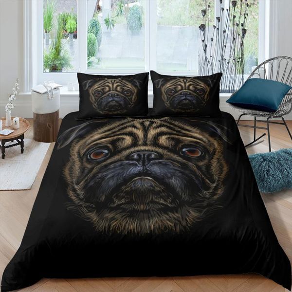 

bedding sets dog, tiger housse de couette cotton bed linen bedclothes western style double single size duvet covet set 100% quality
