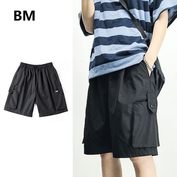 

men's shorts streetwear summer thin casual korean style clothes fashion plus size for men 5xl kpop hip hop pants male wq5i, White;black