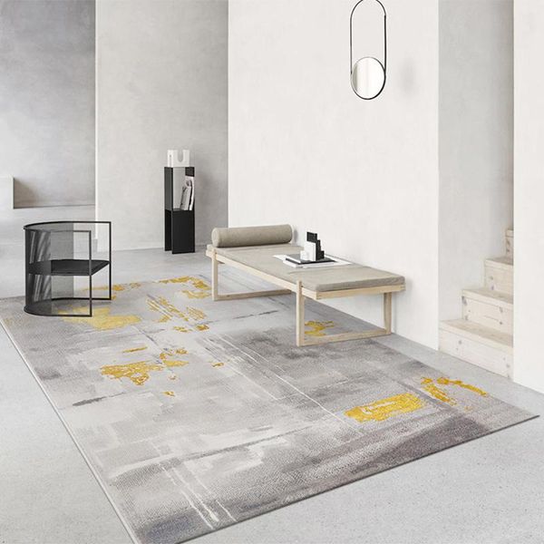 

carpets modern yellow grey abstract carpet bedroom living room polypropylene area rugs sofa coffee table thickened mat study