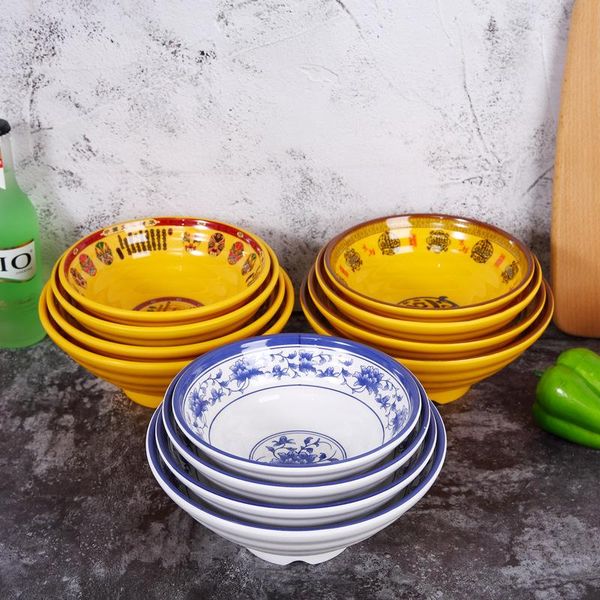 

melamine plastic ramen bowl el anti-fall spicy rice noodle soup imitation ceramic tableware bowls