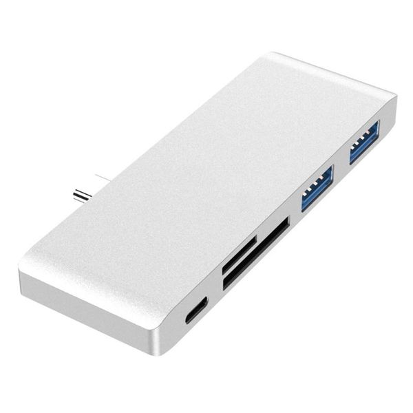 

hubs 5 in 1 / 6Â in hub type c to 4k -compatible usb 3.0 port card reader converter adapter for computer phone