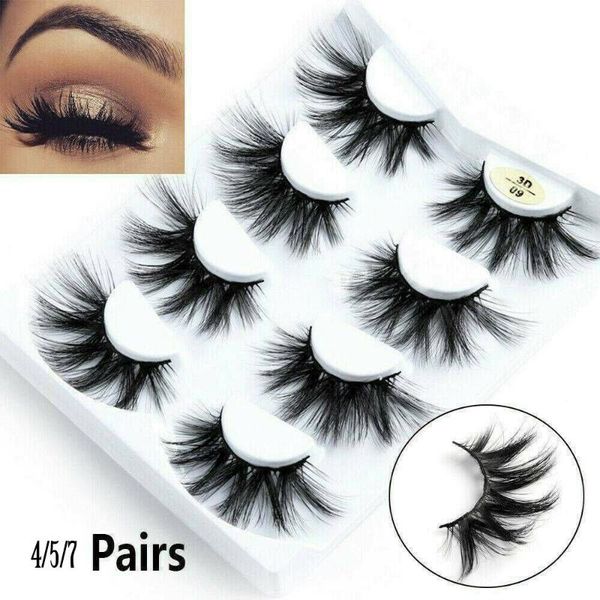 

false eyelashes resuable thick long handmade dramatic 25mm lashes eye lash extension 3d soft mink hair
