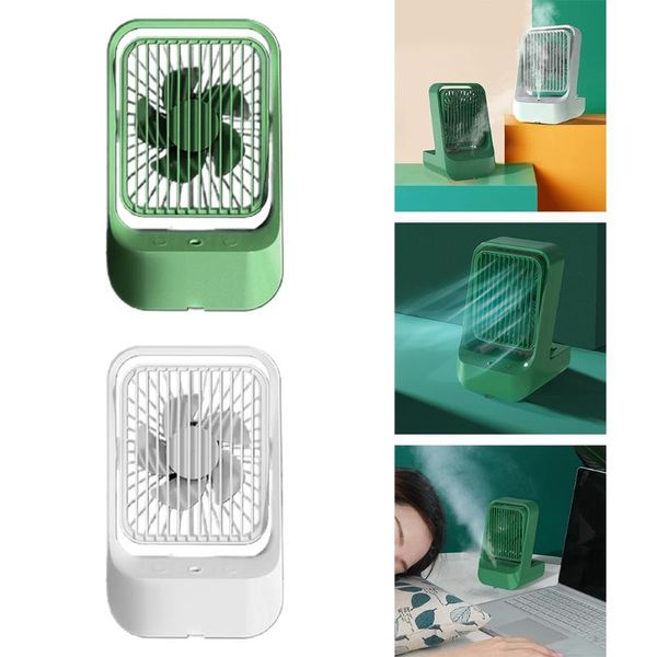 

electric fans x37c portable desk humidifying fan usb charging smart personal cooling tool for summer home and office household