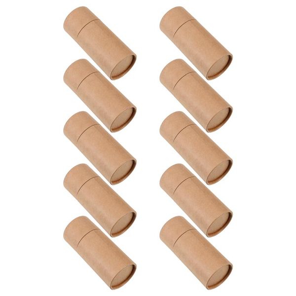 

gift wrap 10pcs oil bottle paper cylinder shape packing boxes brown