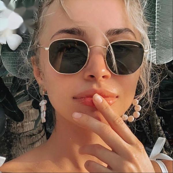 

sunglasses lp 2021 metal classic vintage women design glasses female driving eyewear, White;black