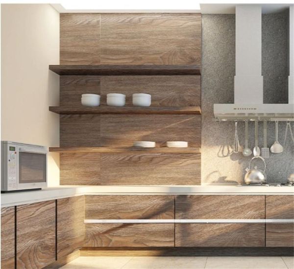 

window stickers classic wood grain wallpapers home decor office waterproof oil-proof self adhesive easy to clean desk wardrobe diy